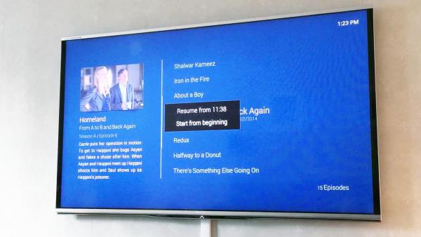 OSMC on Mounted Screen